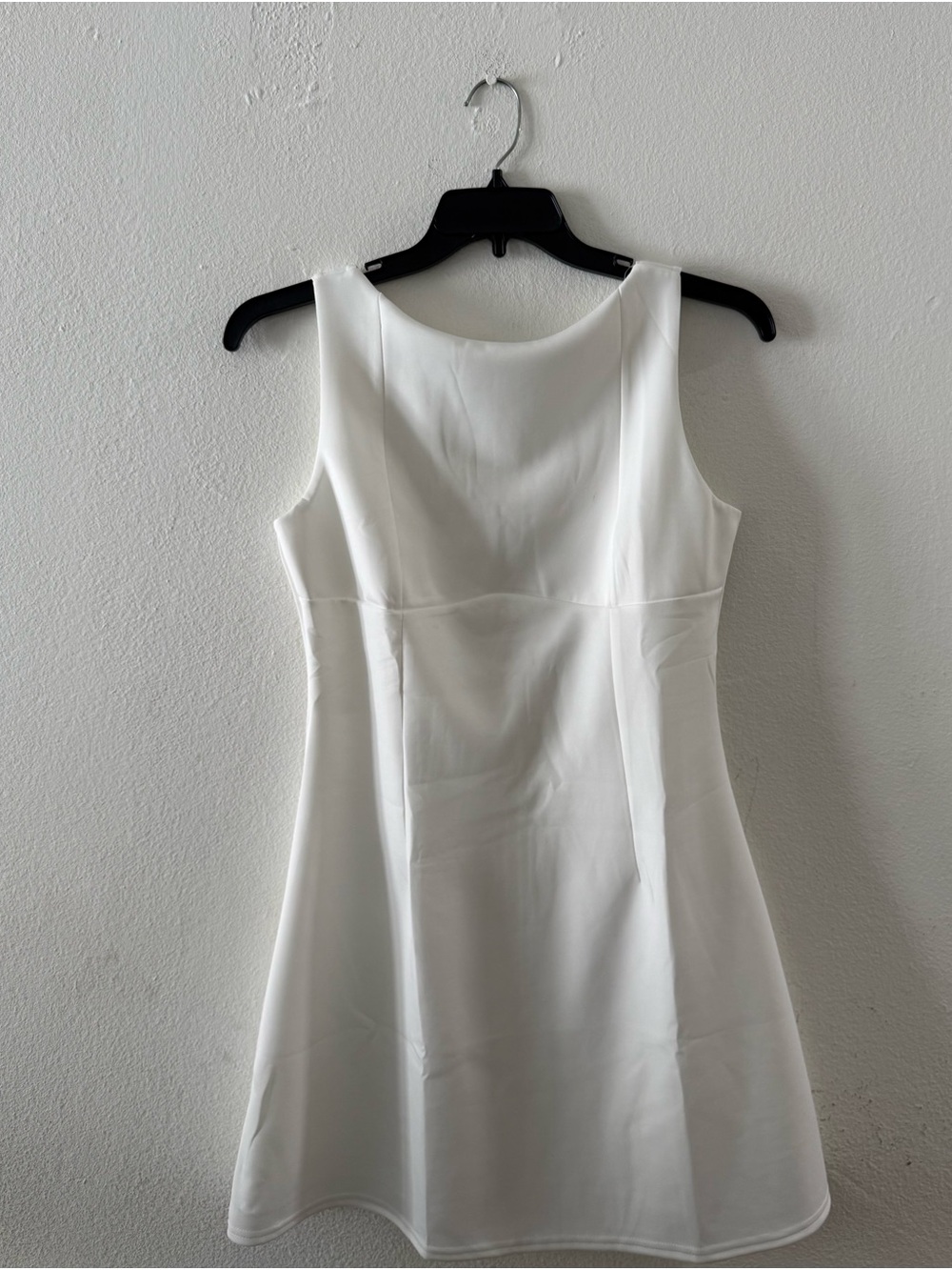 Amazon White Sleeveless Mini Dress